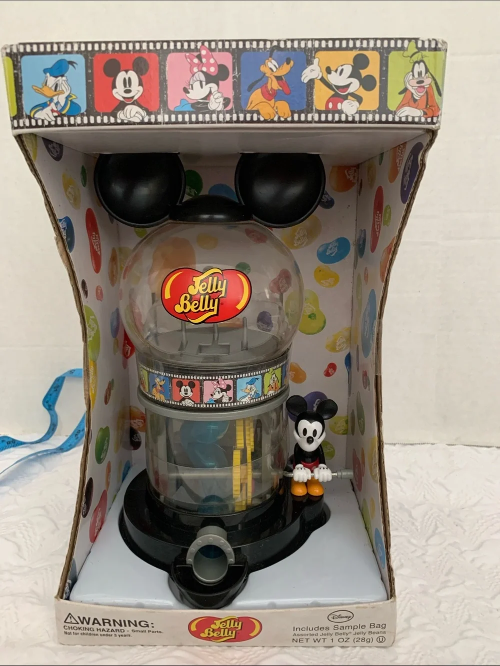 Disney Mickey Mouse Jelly Belly Jelly Bean Candy Dispneser Machine NEW Vintage